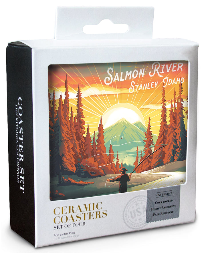 Stanley, Idaho, Salmon River, This is Living, Fishing with Mountain Coasters Lantern Press 