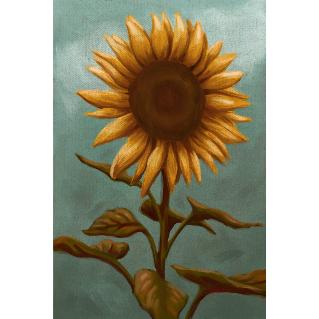 Sunflower, Oil Painting, Lantern Press Artwork, Stretched Canvas Canvas Lantern Press 