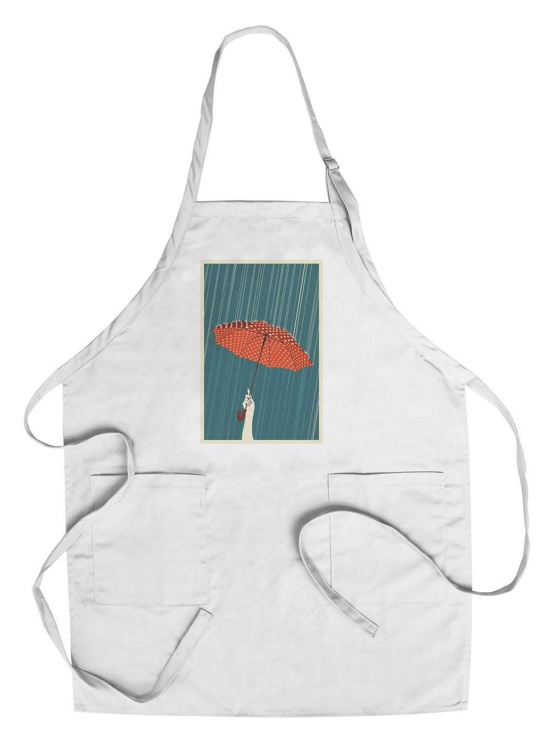Umbrella, Letterpress, Lantern Press Artwork, Towels and Aprons Kitchen Lantern Press Chef's Apron 