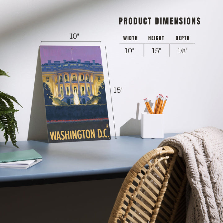 Washington DC, White House, Lantern Press Artwork, Wood Signs and Postcards Wood Lantern Press 