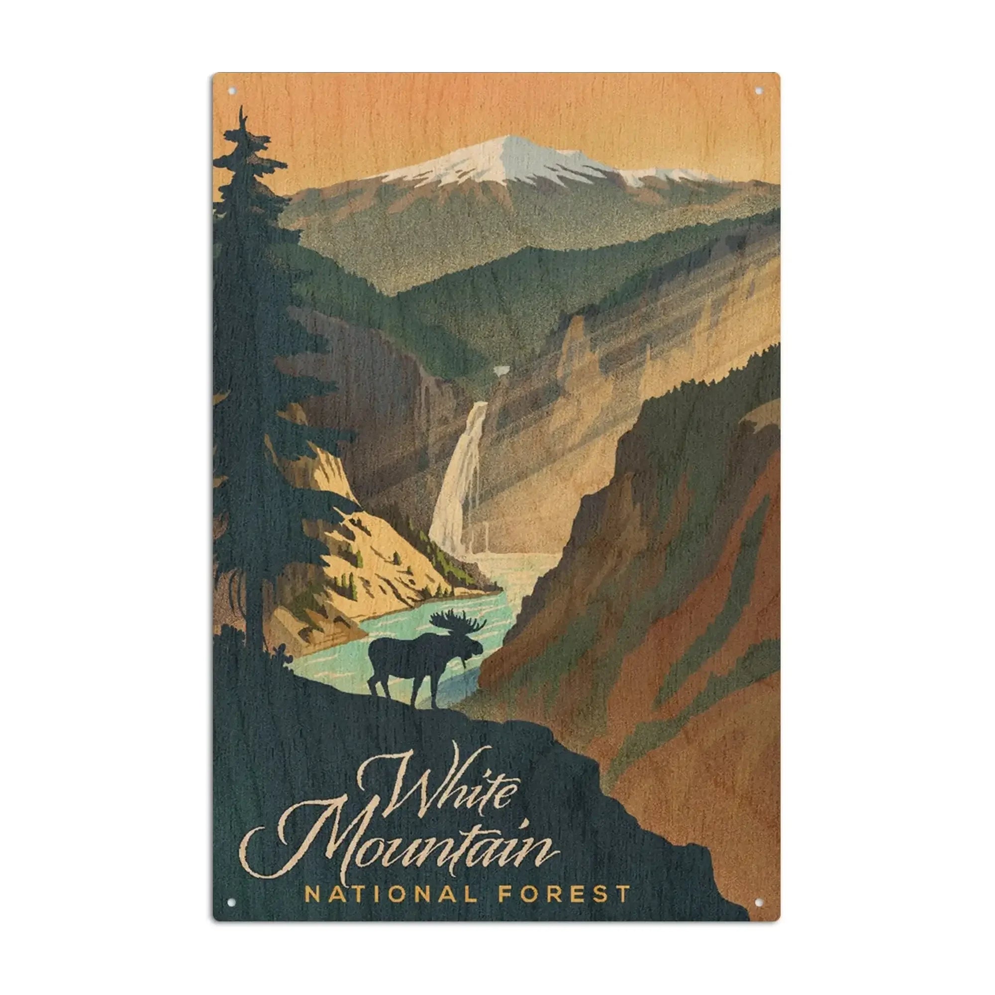 White Mountain National Forest, New Hampshire, Lithograph, Lantern