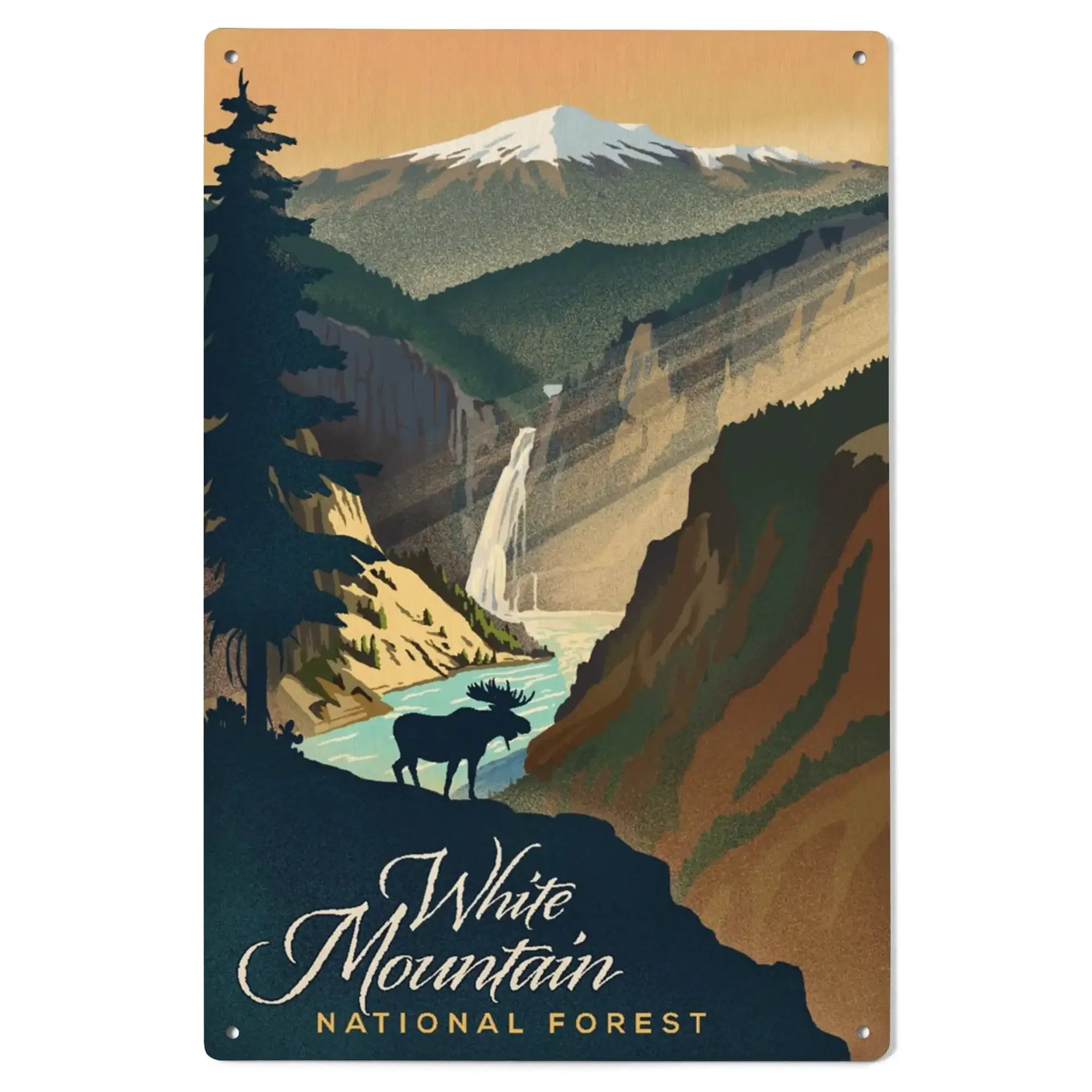 White Mountain National Forest, New Hampshire, Lithograph, Lantern