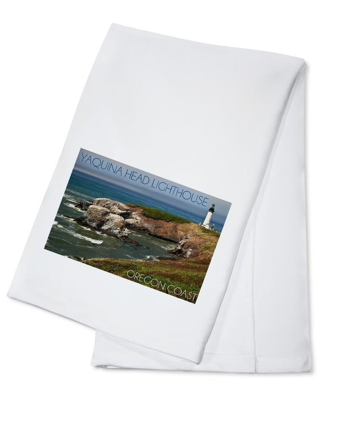 Yaquina Head Lighthouse, Oregon Coast, Lantern Press Photography, Towels and Aprons Kitchen Lantern Press Cotton Towel 