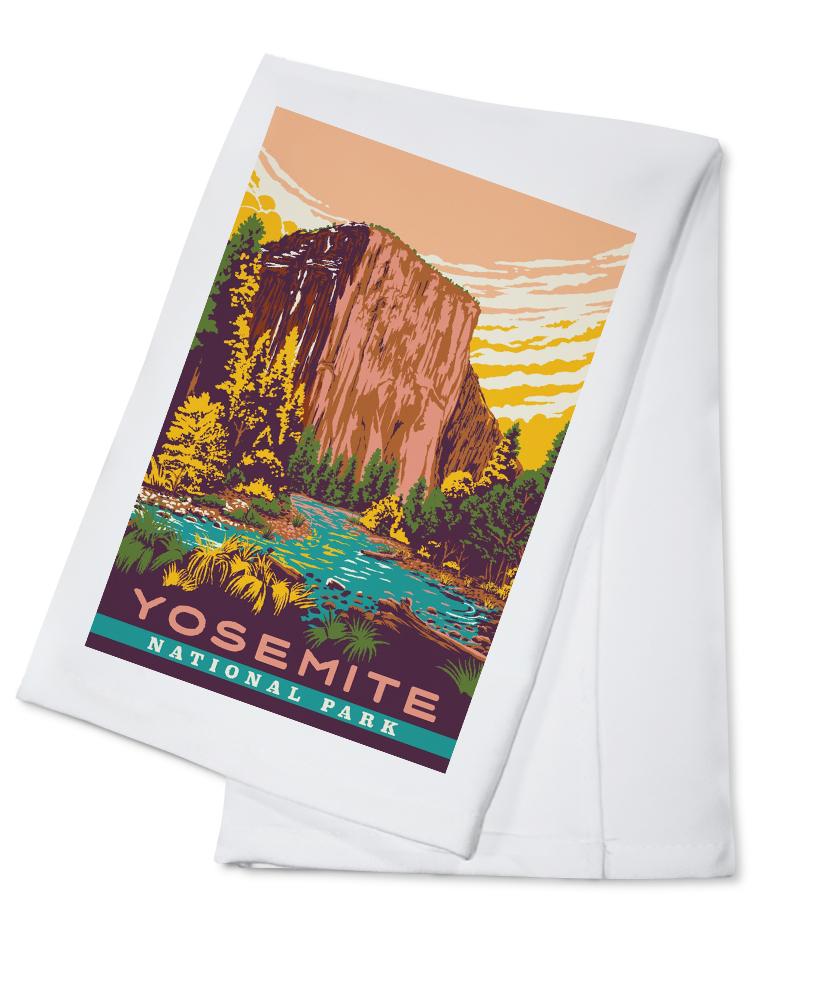 Yosemite National Park, California, Explorer Series, Lantern Press Artwork, Towels and Aprons Kitchen Lantern Press 