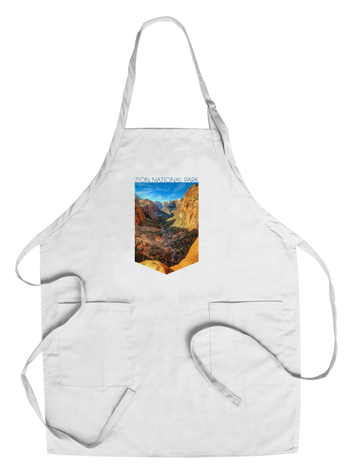 Zion National Park, Utah, The Subway, Contour, Lantern Press Photography, Towels and Aprons Kitchen Lantern Press Chef's Apron 